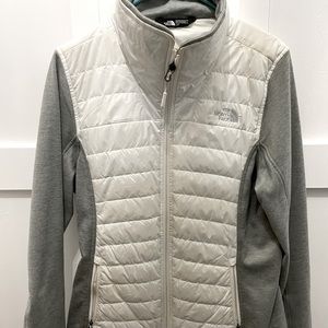 The North Face Women’s Large White/Gray Mixed Media Jacket